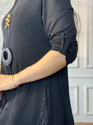 Double layered long dress