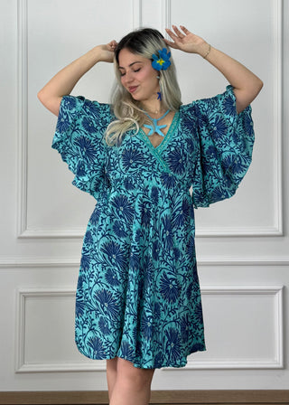 Lepke ujjú rövid ruha