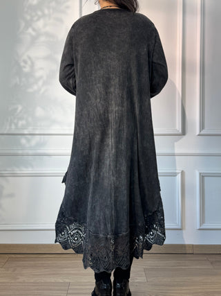 Rochie tricotată spălată cu piatră