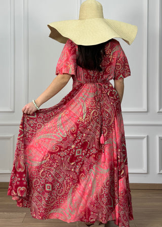 Maxi ruha szívalakú nyakkivágással