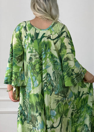 Ráncolt nyakú maxi ruha