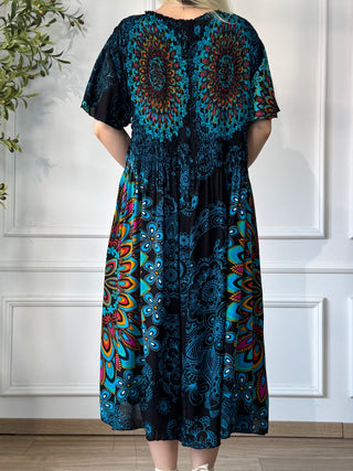 Rochie midi cu piept elasticizat