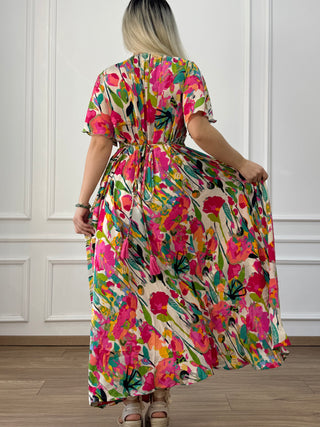 Maxi ruha szívalakú nyakkivágással