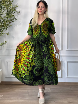 Rochie midi cu piept elasticizat