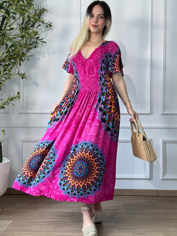Rochie midi cu piept elasticizat