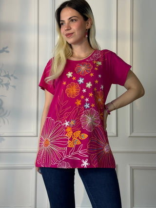 Mandala patterned top