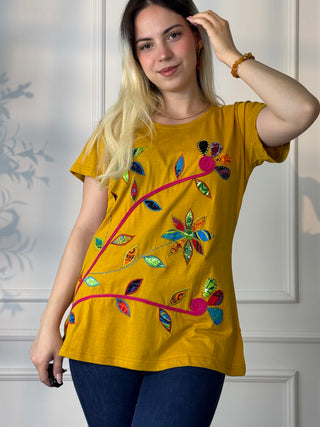 Mandala patterned top