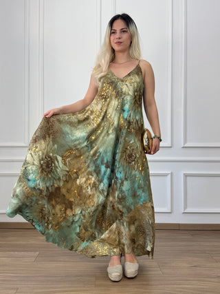 A-line pocket maxi dress
