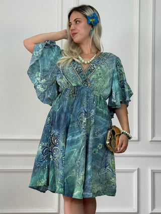 Lepke ujjú rövid ruha