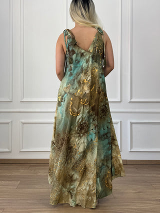 A-line pocket maxi dress