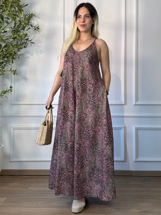 Rochie maxi cloș cu buzunare