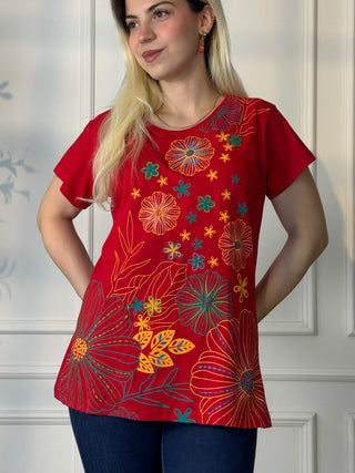 Mandala patterned top